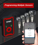Programmable TPMS Sensors 2 in 1 433MHz+315MHz Support Programming With CELL PHONE Tire Pressure Monitor System