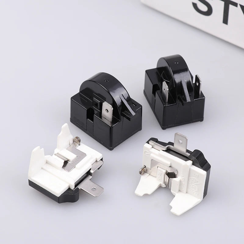 *Refrigerator Compressor PTC Start Relay Refrigerator Starter Overload Protector 1/2 Pin 15 Ohm 1/6H Replacement Protector