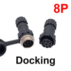 GX16 M16 Waterproof Circular Connector 2 3 4 5 6 7 8 9 10 Pin Back Nut Docking Male Female Plug Socket Cable Panel Mount Outdoor