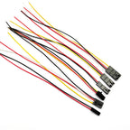 5 Pairs MX2.54 2.54mm Pitch DuPont Connector with Lock Male Female Docking Wire Single Head 24AWG Electronic Cable