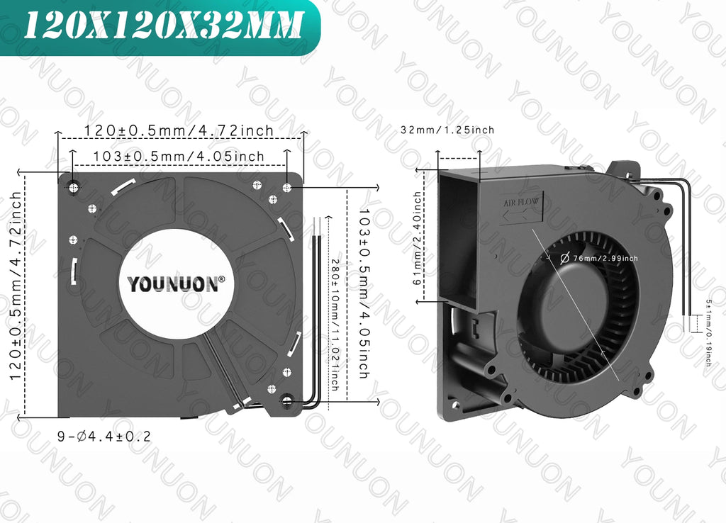 EC Axial Fan 60mm 80mm 90mm 120mm Ball Brushless Fan Cooler AC 110V 120V 220V 230V 240V Computer Case Fan 6025 8025 9225 12038