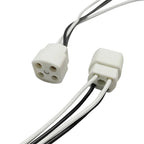 2pcs G10Q Lamp Holder With 15/25cm Long Cable Ring Lamp Plug 4pins Base Insulating Tube Ultraviolet Light Base