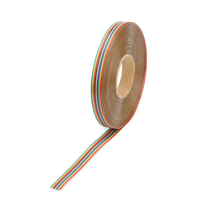 10meters/lot Ribbon Cable 16 WAY Flat Color Rainbow Ribbon Cable Wire Rainbow Cable 16P Ribbon Cable 1.27MM Pitch