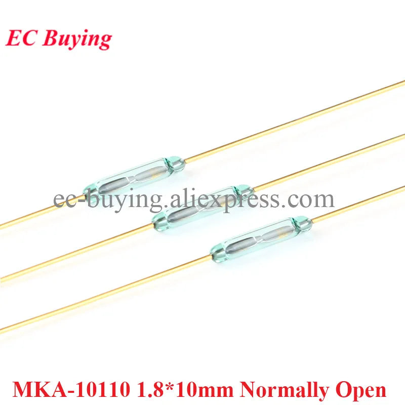 20Pcs/5pcs Reed Switch Magnetic Induction Switch Normally Open Normally Closed NO NC Conversion Sensor Induction 4*28MM 1.8*10