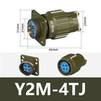 Y21M Series Fast Buckle Aviation Fixed Type Industrie Connector Plug Socket Male Female  2/3/4/5/7/10/14/16 Pin Army Green