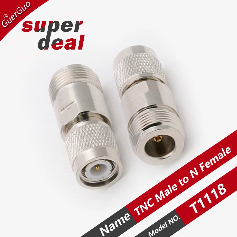 1PC RF Adapter RP TNC Male Connector to N Female N Male RF Coaxial Adapter Copper Car Connector Kit for CB Radio Extension Cable