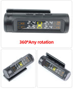 E-ACE 4 Sensors TPMS Removable Battery Wireless Intelligent Sensing Tire Pressure Monitor System Safety Alarm LCD Display