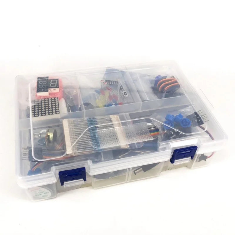 Starter Kit for Arduino Uno R3 - Uno R3 Breadboard and Holder Step Motor / Servo /1602 LCD / Jumper Wire/ UNO R3/850