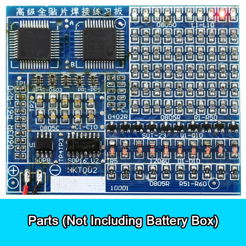 Soldering Practice Board SMD Circuit Board LED Electronic SMT Component DIY PCB Kit Project Tools Practice Soldering Skills