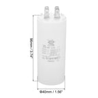 CBB60 8uf-100uf Running Capacitor AC 450V 4 Pins 50/60Hz Double Insert Cylinder Bottom for Air Conditioning Water Pump Fan Motor