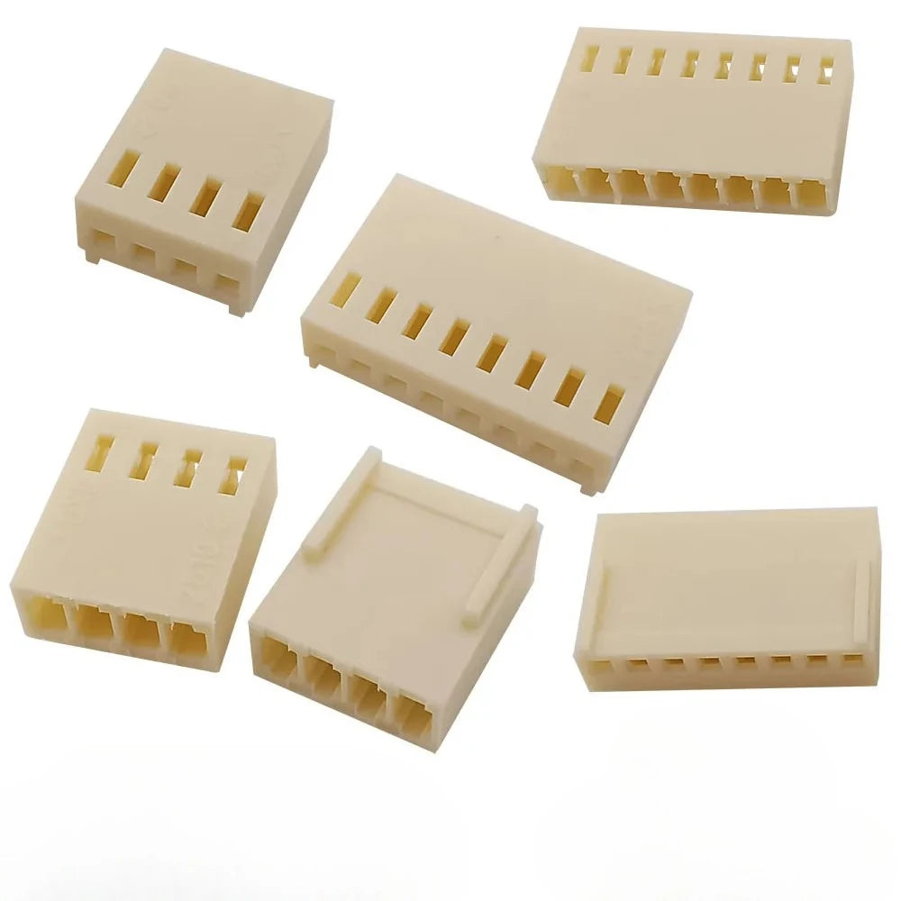 100PCS KF2510 Connector 2.54mm Pitch 2P-10Pin Straight/Curved Male Female Socket Housing Plug Pin Header Crimp Terminals