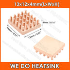 WE DO HEATSINK Small Tiny Useful Pure Copper Heat Sink Without or With Thermal Pad For Raspberry Pi Banana Pi IC Chipset Package