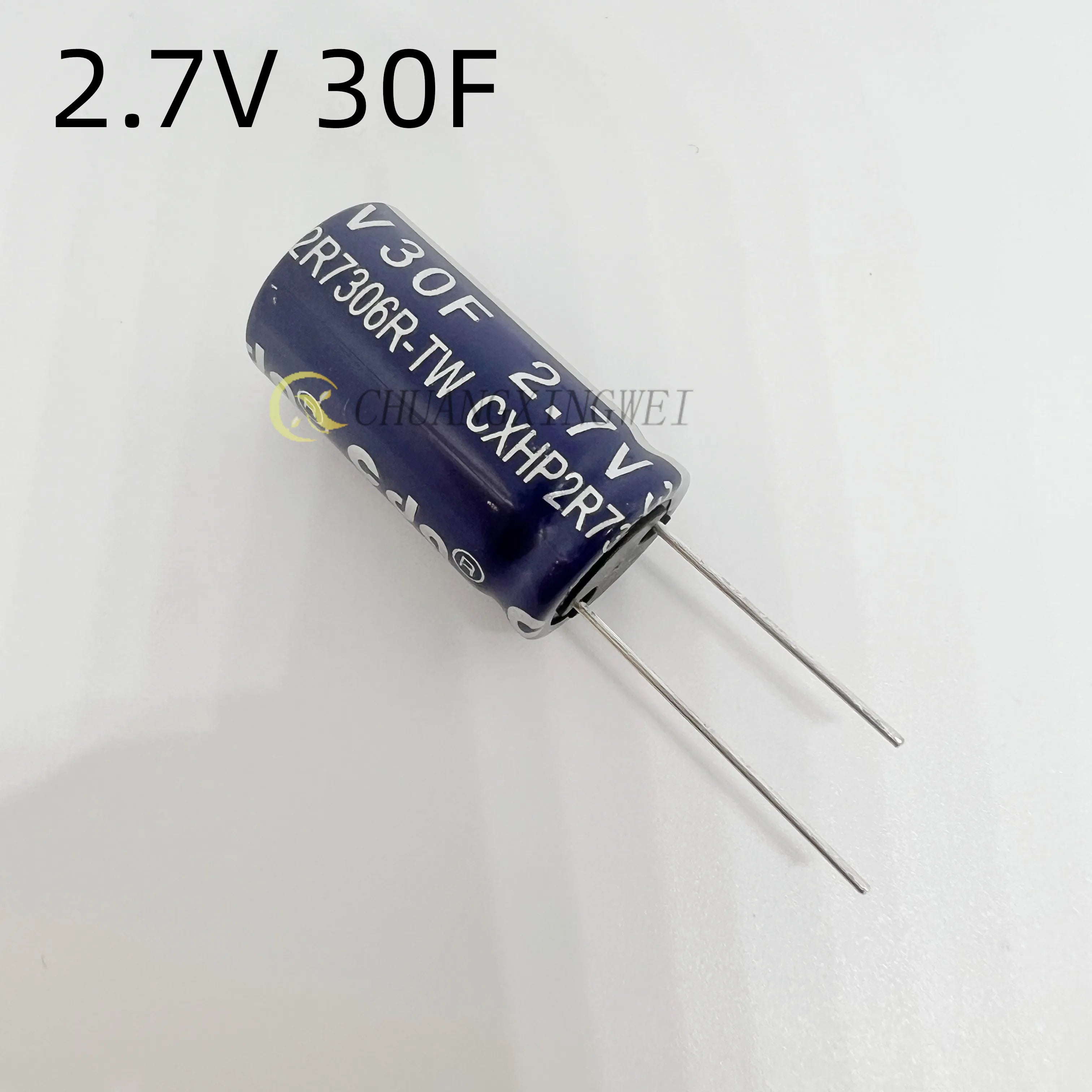 1PCS  capacitance 2.7V 0.5F/1F/2F/3.3F/4.7F/5F/6F/7F/8F/10F/15F/25F/30F R type double layer capacitor