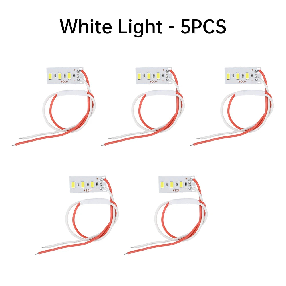 5pcs High Brightness 1.5W 5V LED 5730 SMD Color Lamp Bead Light Board Bulb With Line Red Yellow Green Blue Warm White Light