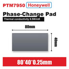 Origin Honeywell PTM7950 0.2/0.25mm Phase Change Pad 8.5W Thermal Pad Laptop/CPU/GPU Heatsink 40x40 20x30 Thermal Paste Grease
