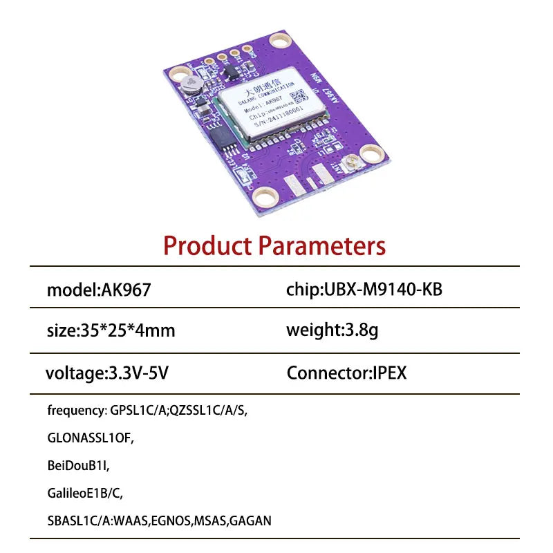 GPS Module M9N With External Compass IST8310 GNSS RTK Antenna High Precision Differential GPS Auto Dab Receiver GPS Accessories