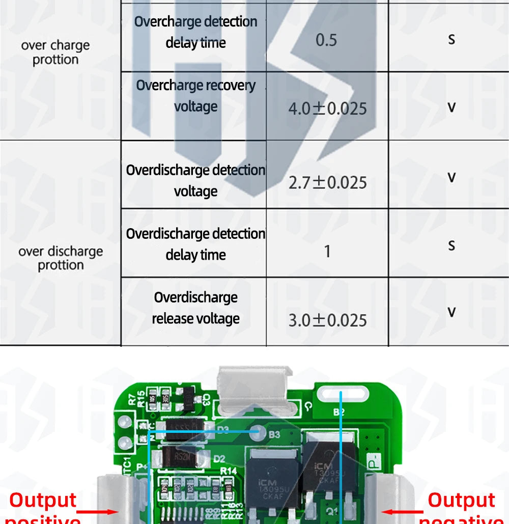 3s/4s/5S  Battery Charging Protection Board Li-Ion Lithium Battery Pack Protection Circuit Board BMS Module For Power Tools