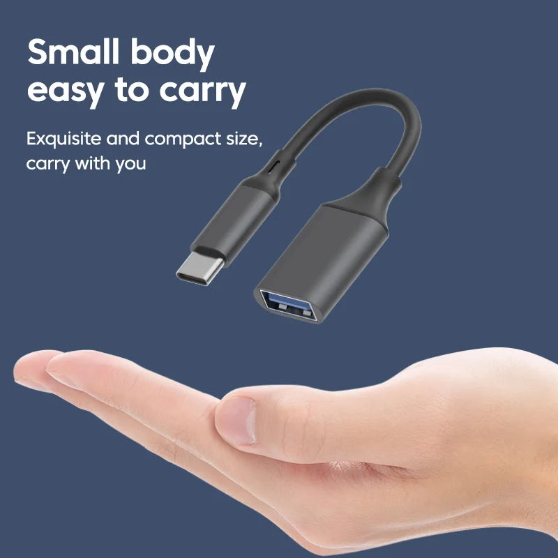 Elough Type C to USB 3.0 OTG Adapter Cable For PC Laptop Xiaomi Android Phone Flash Drive OTG Data Cable USB Type C Adapator