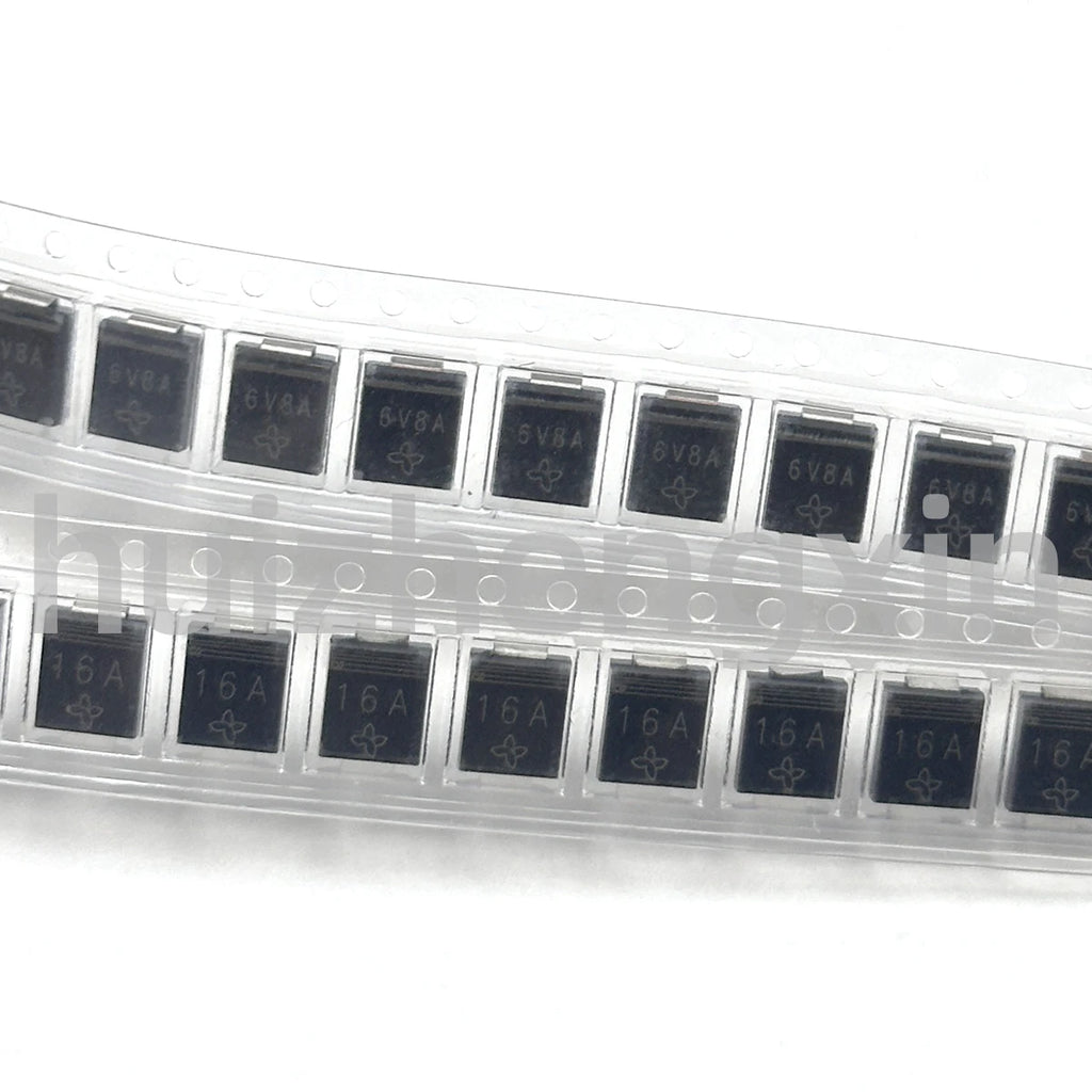 10PCS 1.5SMC6.8A 7.5 8.2 9.1 10 11 12 13 15 16 18 20 22 24 27 30 33 36 39 43 47 51 56 62 68A Unidirectional TVS diode