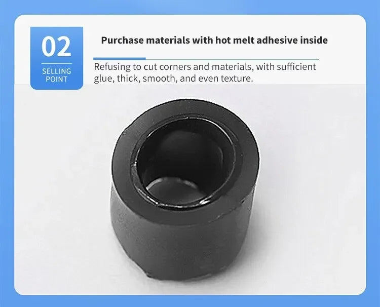 1M/5M 4:1 Black Heat Shrink Tube With Glue Thermoretractile Heat Shrinkable Tubing Dual Wall 4 6 8 12 16 18 20 24 32 36 40 52 72