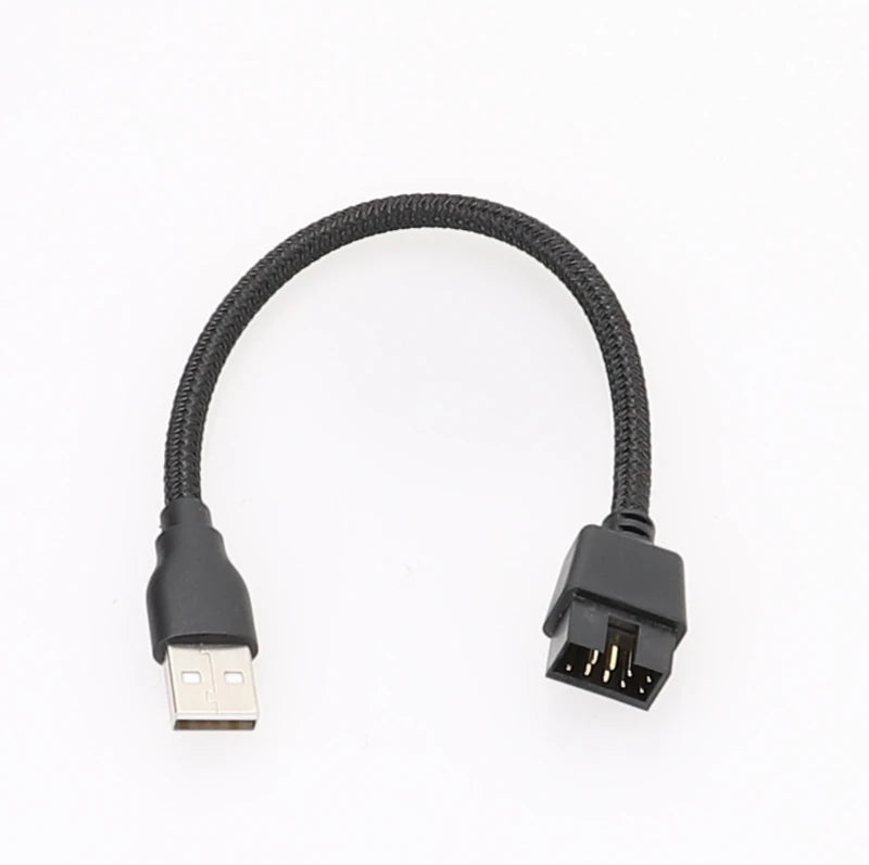 Usb A Male To 9-Pin 9pin Motherboards Built-In WaterCooled Data To Extension Y3ND