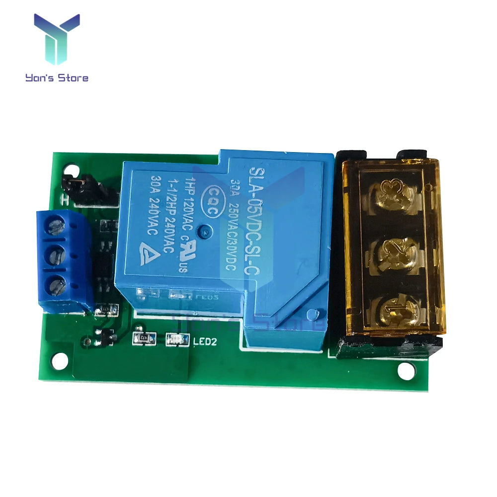 30A High Power Relay Module Single Channel High and Low Level Trigger Optocoupler Isolation 5V 12V 24V Relay Module