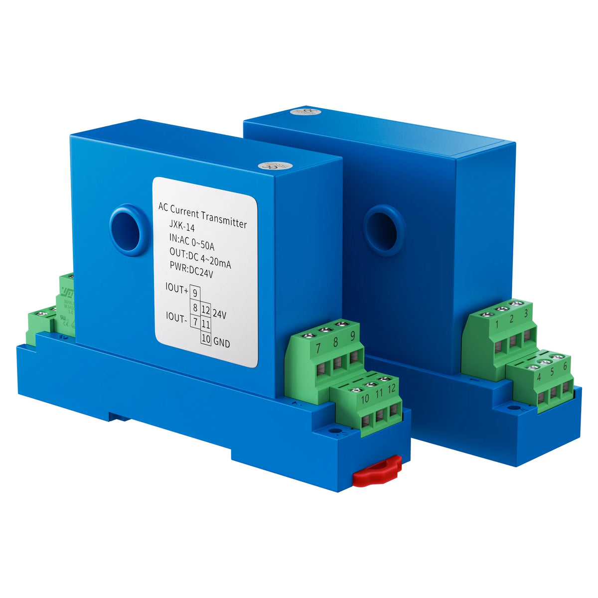 JXK-14 Hall Current Sensor AC 5A 10A 20A 50A 100A 4-20mA 0-10V RS485 Output Ampere Transducer Current Transformer