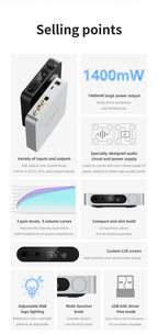 FiiO K11 DAC and Headphone Amplifier for Home Audio/PC, 6.35mm and Balanced 4.4mm, RCA, Coaxial, Optical, 1400mW, DSD256