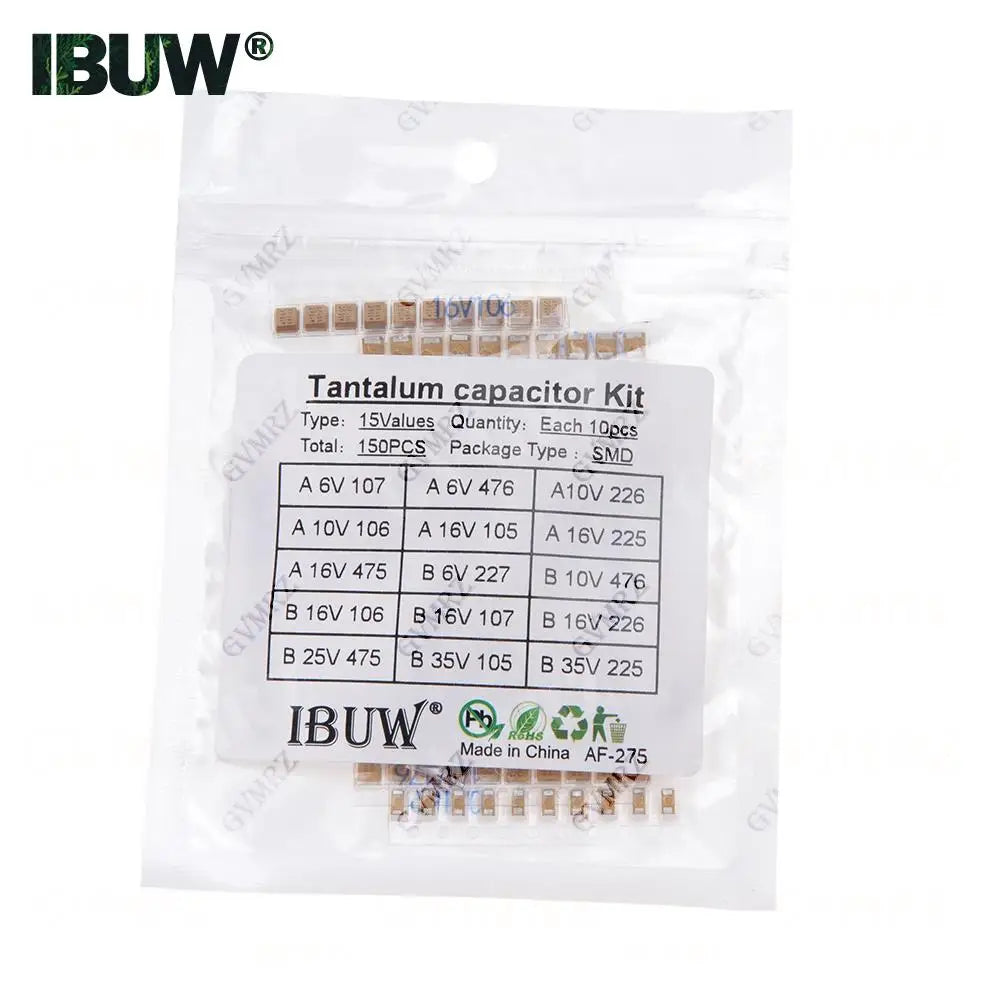 Tantalum capacitor DIP SMD kit 0.1UF 1uf 2.2UF 4.7UF 10UF 22UF 33UF 47UF 100UF 220uF 330UF