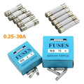 Ceramic Fast Fuse 250V 0.25A 0.5A 1A 2A 3A 3.15A 4A 5A 6A 7A 8A 10A 12A 15A 20A 25A 30A 5x20 6x30MM