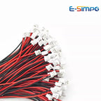 10PCS PH 2.0mm MX1.25mm/XH 2.54mm 28-22AWG 2 Pin Male Cable Connector Micro Plug Jack Socket Terminals Wire Cables 80MM-500MM