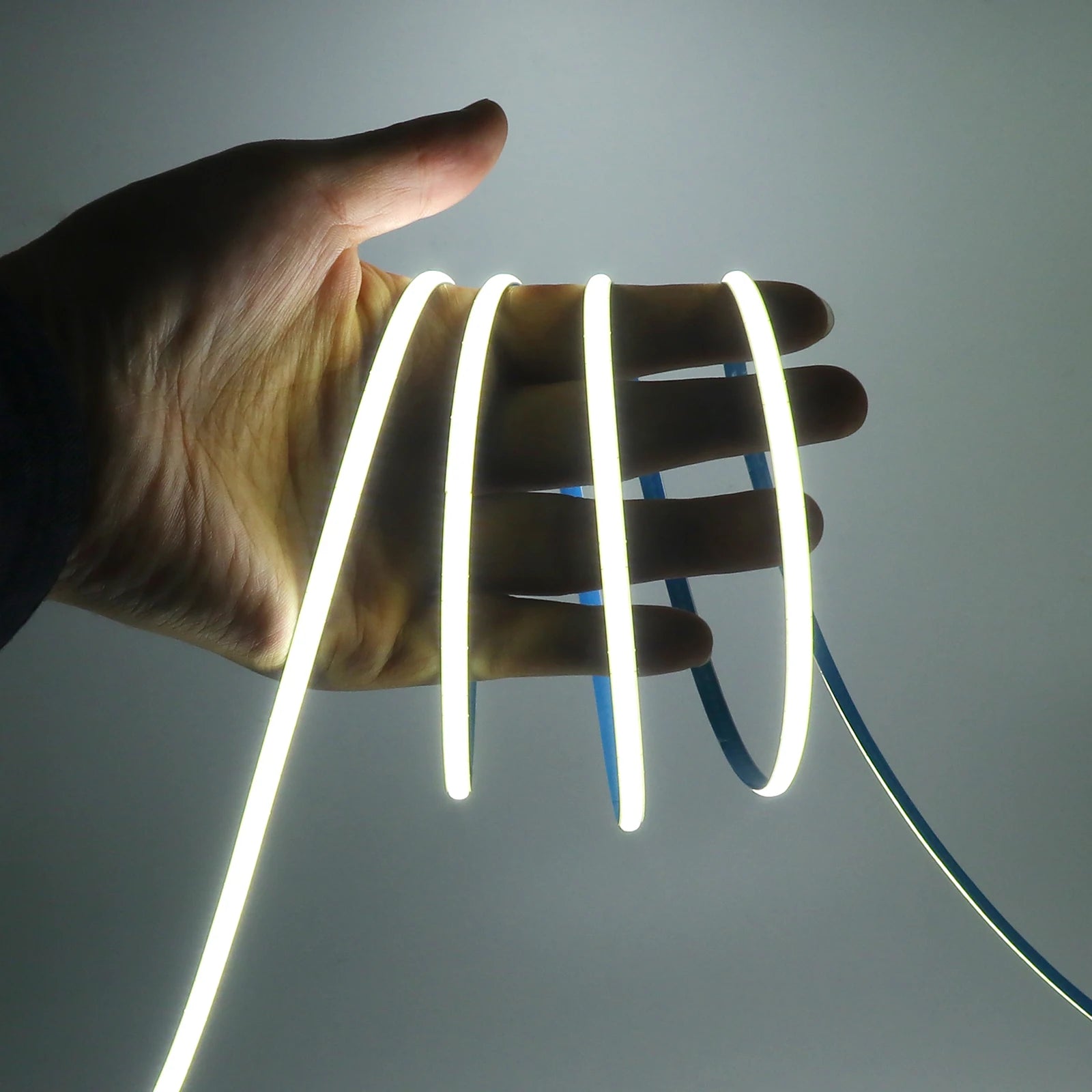 5V COB LED Strip 3mm 5mm 8mm Width 320LEDs/m High Density COB LED Tape AA Battery Powered Linear Lighting White Red Green Blue