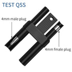 QSS 4mm Fully Enclosed Stackable Banana Plug Short-Circuit 19mm Spacing Electronic Component for Electronics