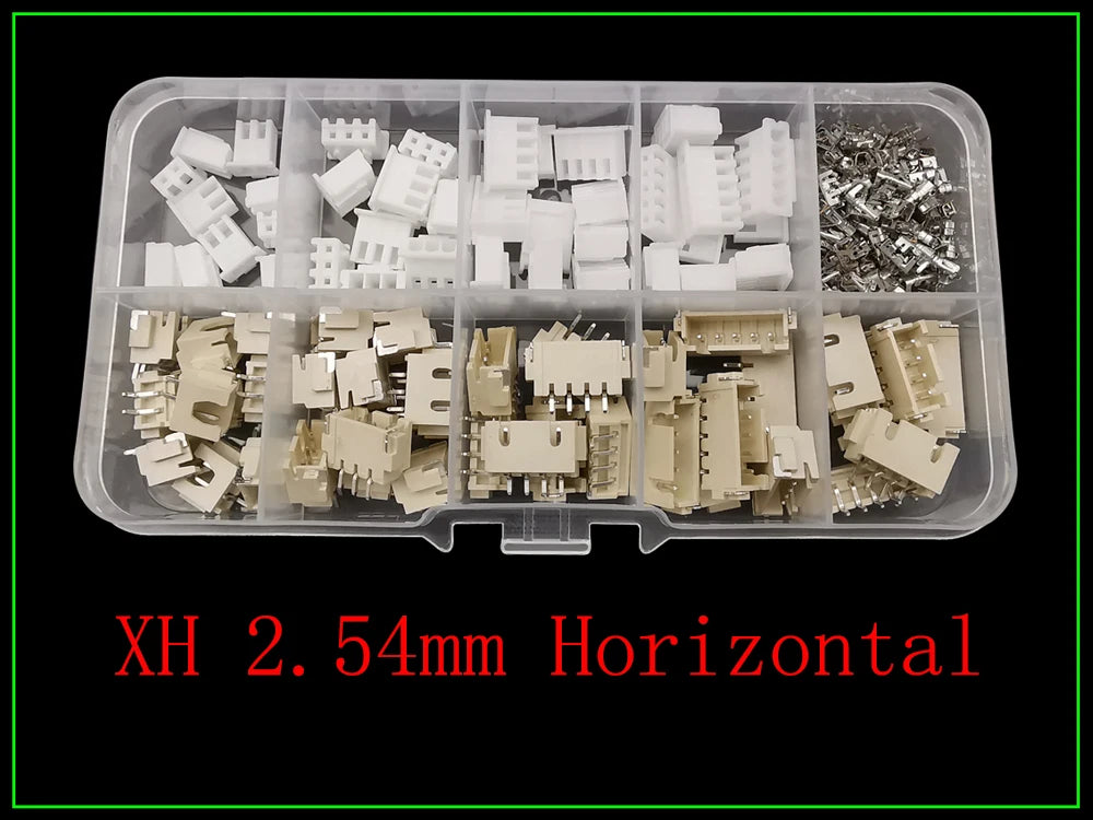 1Box PH2.0 / XH2.54 2/3/4/5 Pin Terminals Kit Male Female Plug Housing Header JST Wire Connector PH 2.0mm XH 2.54mm Pitch