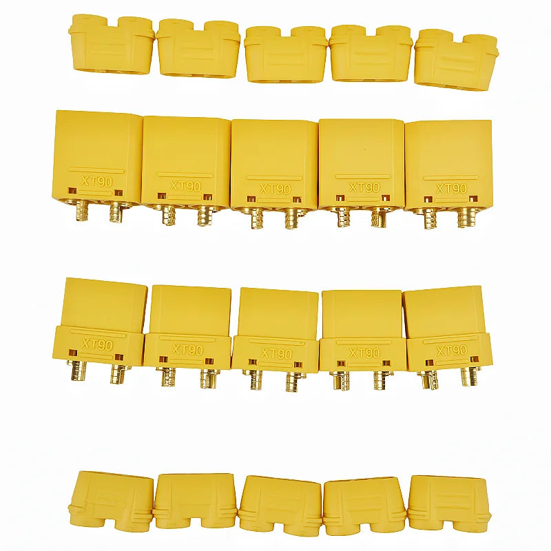 10PCS XT90H Connector 5 Pairs XT90H Connector Male Female Adapter for RC Drone Car Lipo Battery
