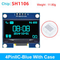 1.3-inch LCD Screen Suitable For DIY Desktop Robot Screen Blue and White I2C IIC Communication 12864 OLED Display Module 4-pin