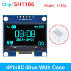 1.3-inch LCD Screen Suitable For DIY Desktop Robot Screen Blue and White I2C IIC Communication 12864 OLED Display Module 4-pin