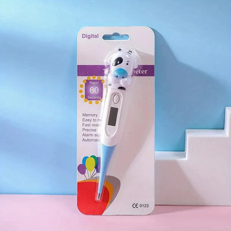 Hot Selling Cute Animal Digital Thermometer Waterproof Flexible Tip Fast Accurate Reading Baby Oral Armpit Temperature Checker
