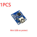 1/3/5pcs Type-C Micro Mini USB 5V 1A 18650 TP4056 Lithium Battery Charger Module Charging Board With Protection Dual Functions