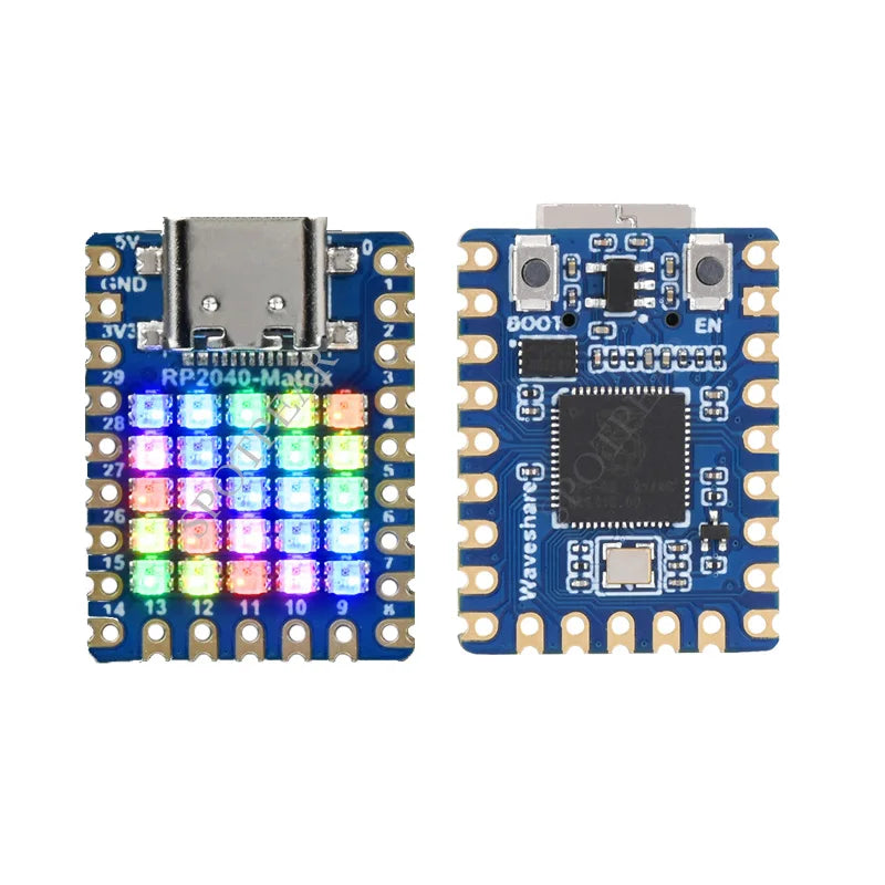 Raspberry Pi RP2040 RP2350 RGB LED 5×5 Matrix Based RP2040-Matrix Development Board On RP2040 Dual Core Processor
