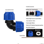 1Pcs 1/2'' 3/4'' Coarse Thread Connection OD 20/25mm PE PVC Pipe Fittings Elbow Straight Tee Irrigation IBC Tank Adapter