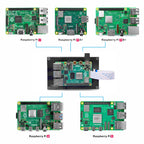 OSOYOO 5 Inch RPi5 DSI Capacitive Touch Screen LCD Display Monitor for Raspberry Pi 5 4 2 3 3B+