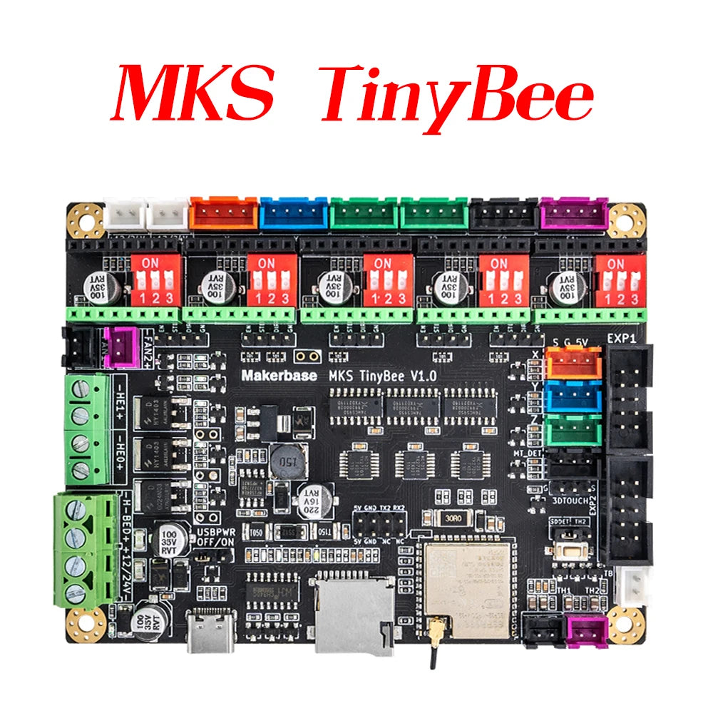 Makerbase MKS TinyBee 3D Printer Motherboard Control Board ESP32 Fit Mini12864 Wifi Control Compatible A4988 TMC2209 Driver