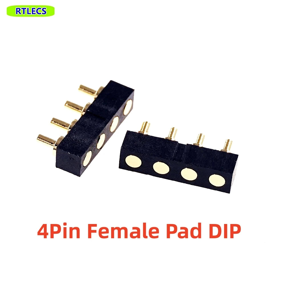 5 Pcs SMD Spring Loaded Pin Pogo Connector 2 3 4 5 6 7 8 10 Position Battery Contact 7.0mm Height 2.54 Grid Pad Modular Header