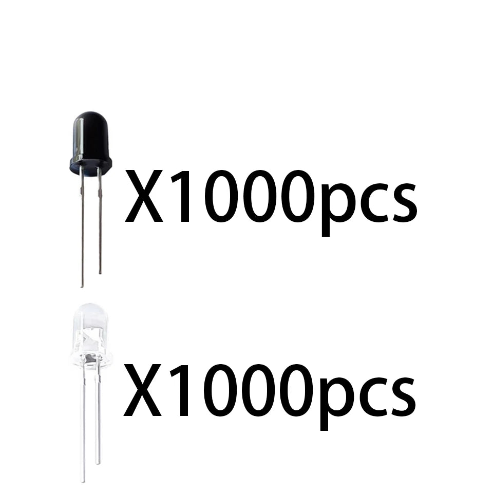 10-1000PCS/Pairs 5MM 940nm LEDs Infrared Emitter And IR Receiver Diode Diodes