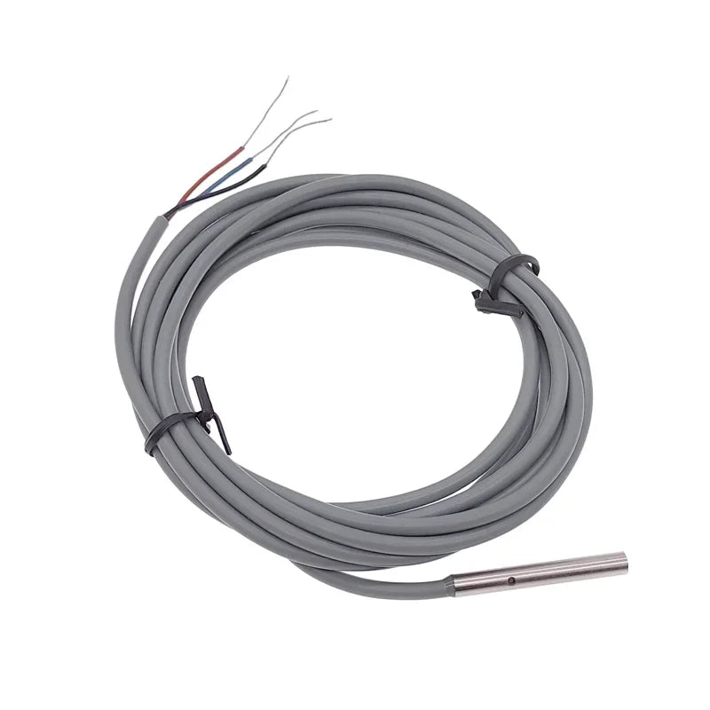 M3/M4/M5/M6 Micro Proximity Switch Three Wire Inductive Sensor with 2m Cable IP68 Waterproof NPN PNP NO NC Inductive Metal