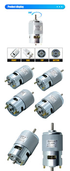 775 795 895 Electric spindle Motor 0.2-0.98N.m For Drill 80-360W 3000-12000RPM with two ball bearing Rated DC12-24 Universal