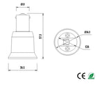BA15S TO E12 E14 E17 E27 MR16 GU10  Light Socket Adapter LED CFL Lamp Holder Light Socket Converter Extension Adapter