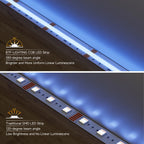 FCOB RGBCCT LED Light Strip 6Pin 12mm DC24V 960 LEDs RGB CW WW FOB Flexible COB Linear Lights High Density RA90 Dimmable Strip