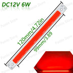 5pcs 12V COB LED Strip Light Bulb 120mm LED Chip Red Blue White Green Yellow For DIY Reading Light Staircase Kitchen Work Light
